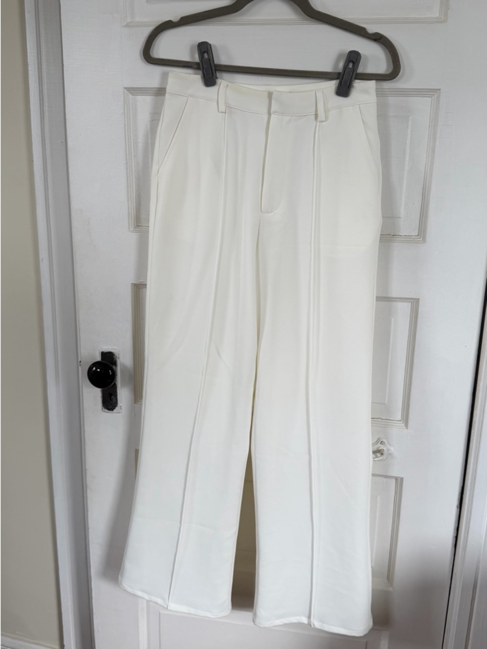 m.n.i Los Angeles Cream High-Waist Trousers